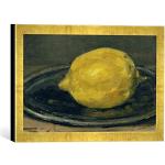 Kunst für Alle 'Encadré Image de Edouard Manet Le Citron, d'art dans Le Cadre de Haute qualité Photos Fait Main, 40 x 30 cm, Doré Raya