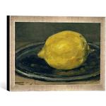 Kunst für Alle 'Encadré Image de Edouard Manet Le Citron Impression d'art dans Le Cadre de Haute qualité Photos Fait Main, 40 x 30 cm, Argent, Raya