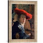 Cadres photos Kunst für Alle argentés Johannes Vermeer 30x40 