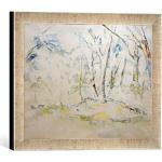 Tableaux de Cezanne Kunst für Alle argentés 30x40 