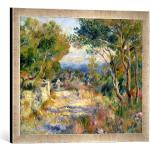 kunst für alle 'Image encadrée de Pierre Auguste Renoir L'Estaque, 1882, d'art dans Le Cadre de Haute qualité Photos Fait Main, 60 x 40 cm, Argent Raya