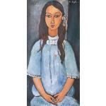 Kunst für Alle Reproduction/Poster: Amedeo Modigliani Alice c 1918" - Affiche, Reproduction Artistique de Haute qualité, 45x90 cm