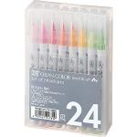 Kuretake ZIG CLEAN COLOR Real Brush Set (24 colors), Aquarelle Peinture Extra Fine Brush Pen, RB-6000AT/24V