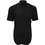 Chemises Kustom Kit noires à manches courtes à manches courtes Taille 4 XL pour homme 