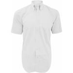 Chemises Kustom Kit blanches à manches courtes à manches courtes Taille 4 XL look fashion pour homme 