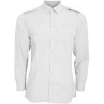 Chemises Kustom Kit blanches à manches longues à manches longues look business pour homme 