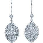 KWIAT boucles d'oreilles pendantes Splendor en or blanc 18ct ornées de diamants - Argent