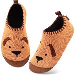 Chaussons en caoutchouc à motif chiens en tricot respirants Pointure 25 look fashion pour enfant 