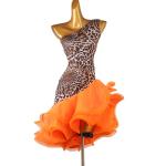 Tutus de danse orange en organza Taille XXL look fashion pour femme 