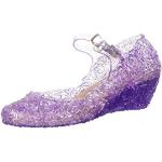 Sandales à talon haut violettes respirantes Pointure 29 look fashion pour femme 
