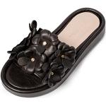 Sandales noires à motif fleurs Pointure 36 look sportif pour femme 
