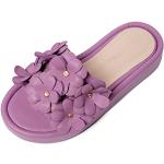 Sandales violettes à motif fleurs Pointure 36 look sportif pour femme 