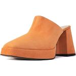 Chaussures montantes orange Pointure 41 look sportif pour femme 
