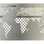 Tableaux marron imprimé carte du monde 