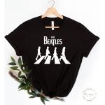 Chemises gris foncé Beatles look Rock pour femme 
