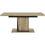 Tables de salle à manger design marron en chêne extensibles scandinaves 