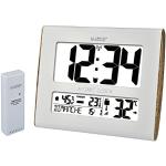 La Crosse Technology - WS8020 Horloge Murale avec température - Blanc et Bois