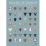 Affiches en velours à motif vaches made in France 
