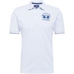 La Martina T-Shirt blanc / bleu