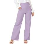 Pantalons La Modeuse violets Taille L look fashion pour femme 