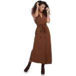 Robes tailleur & Robes blazer La Modeuse marron sans manches Taille XL look fashion pour femme 