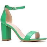 Sandales à brides La Modeuse vertes Pointure 40 look fashion pour femme 