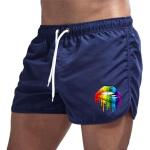 Shorts de sport multicolores respirants lavable en machine Taille 3 XL look fashion pour homme 