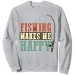 La pêche me rend heureuse Pêche amusante Sweatshirt
