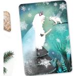 La Reine Des Neiges Et L'ours Fée | Snow Queen & Fairy Bear - Noël Carte Postale
