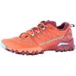 Chaussures de running La Sportiva Bushido rouges en gore tex imperméables Pointure 37,5 look fashion pour femme en promo 