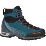 Chaussures de randonnée La Sportiva Trango bleues tressées en cuir synthétique en gore tex étanches Pointure 46,5 pour homme 
