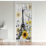 Rideaux de porte multicolores à motif fleurs Tour Eiffel occultants pour enfant 