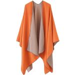 Capes d'automne orange Tailles uniques look fashion pour femme en promo 