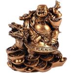 Décorations Lachineuse dorées en résine à motif Bouddha 