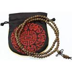 Bracelets Lachineuse marron à perles en bois look asiatique pour femme en solde 