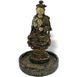 Statuettes Lachineuse dorées à motif Bouddha 