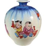 Vases chinois Lachineuse multicolores en porcelaine de 24 cm 