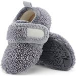 Chaussons chaussettes gris en polaire respirants Pointure 29 look sportif pour enfant 