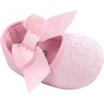 LACOFIA Chaussures de Baptême Bowknot Princesse Douce Antidérapante de Premier Pas Bébé Fille 