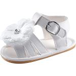 Sandales d'été blanches look fashion pour fille 