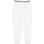 Pantalons de pyjama Lacoste blancs Taille S look fashion pour femme en promo 