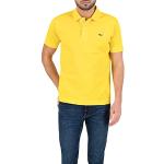 Polos brodés Lacoste jaunes Taille 5 XL look fashion pour homme en promo 