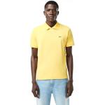 Polos brodés Lacoste jaunes Taille S look fashion pour homme en promo 