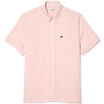 T-shirts basiques Lacoste rose pastel Taille XS look casual pour homme 