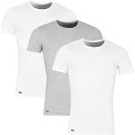T-shirts Lacoste blancs à manches courtes à manches courtes en lot de 3 Taille S look fashion pour homme 