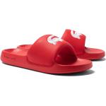 Claquettes de piscine Lacoste rouges Pointure 43 look fashion pour homme 