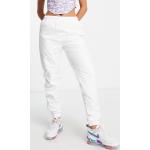 Pantalons taille élastique Lacoste blancs Taille XS coupe slim pour femme en promo 