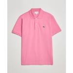 Polos Lacoste roses pour homme 