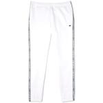 Joggings Lacoste blancs tapered Taille 4 XL look fashion pour homme en promo 