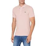 Polos unis Lacoste roses Taille S look fashion pour homme 